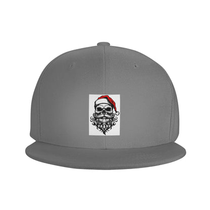 Santa Skull Holiday Snapback Cap
