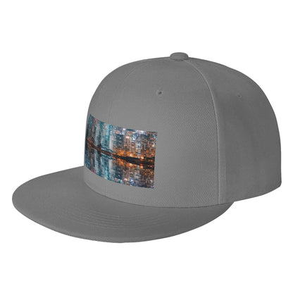 City Lights Ocean Reflection Snapback Cap