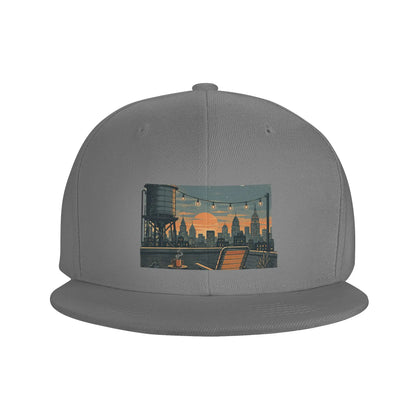 Rooftop Urban Evening Escape Snapback Cap