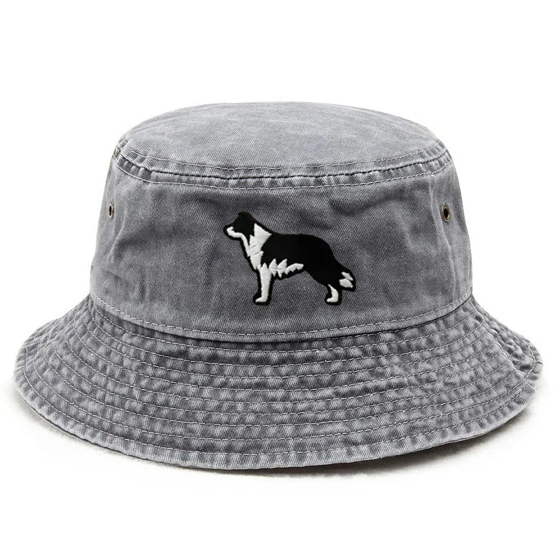 Vintage Border Collie Bucket Hat