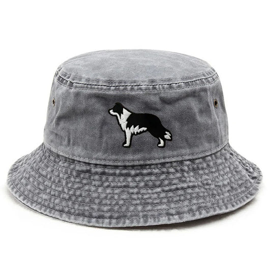 Vintage Border Collie Bucket Hat