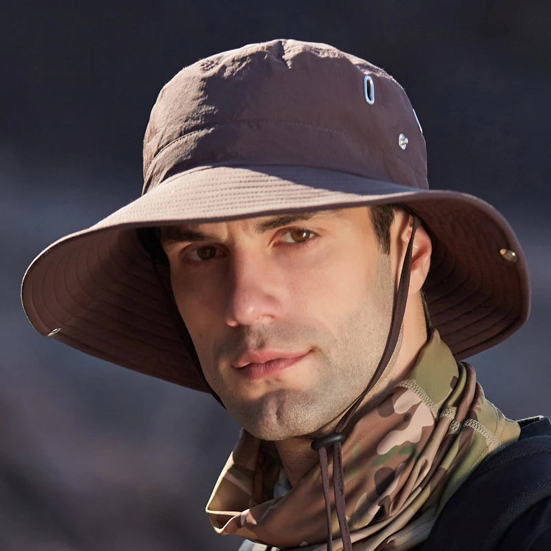 Breathable Wide Brim UV Protection Fishing Bucket Hat