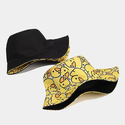 Reversible Bucket Hat Unisex Anti UV Hip Hop Street Dance Hat
