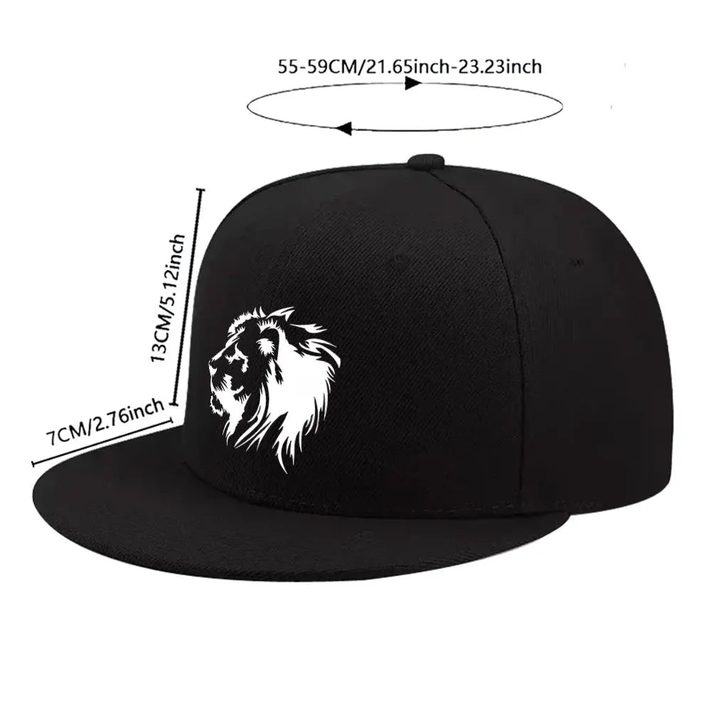 Lion Profile Snapback Cap