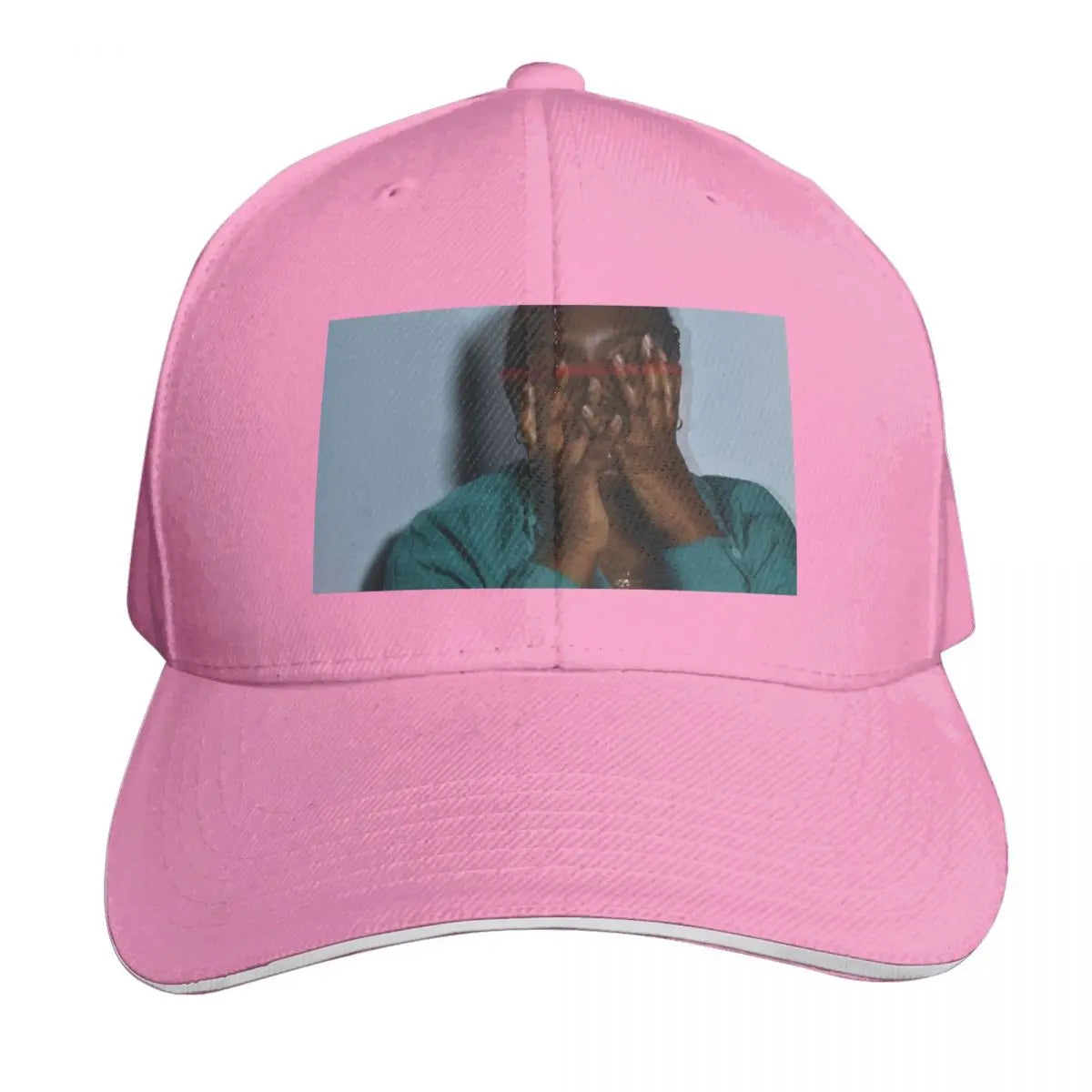 Beautiful Distorted Woman Low Profile Baseball Cap