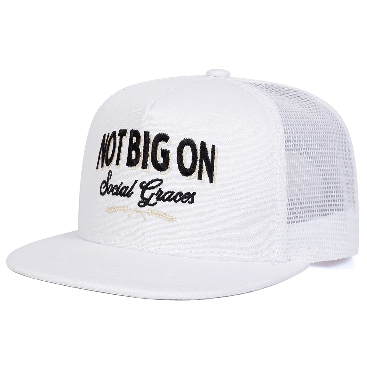 NOT BIG ON Embroidery Casual Snapback Cap