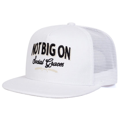 NOT BIG ON Embroidery Casual Snapback Cap