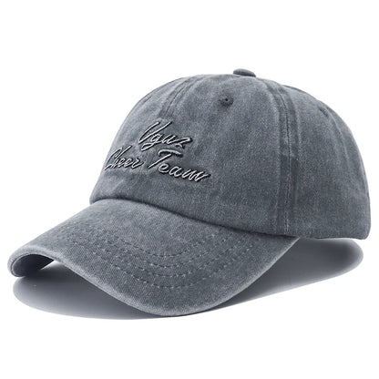 Vintage Letter Embroidered Dad Baseball Cap