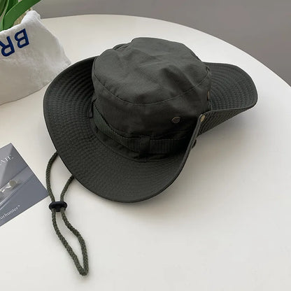 Large Brim Outdoor Fishing Sun Protection Bucket Hat