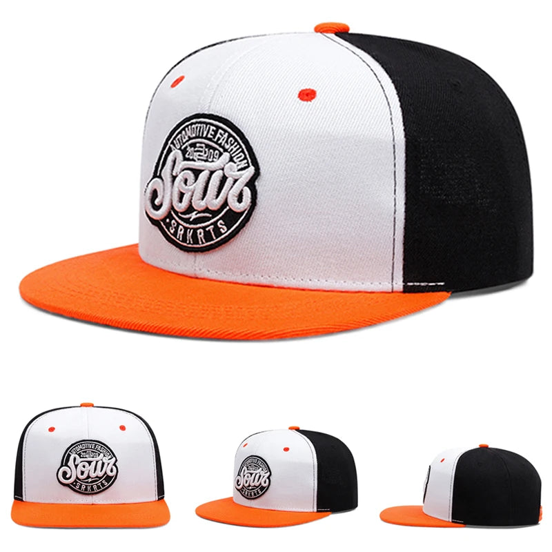 SOWT Embroidered Hip-Hop Skateboarding Snapback Cap