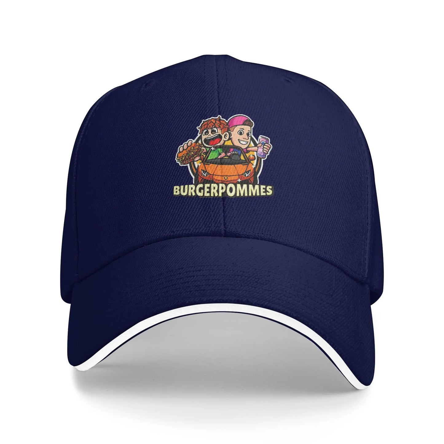 Burgerpommes Vintage Hip Hop Baseball Cap
