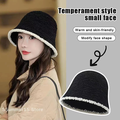 Women's Color Block Knit Fisherman Bucket Hat