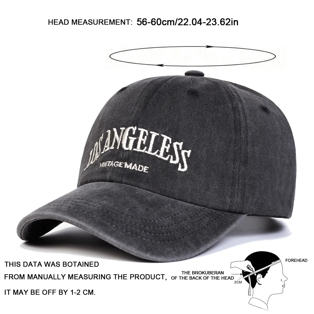 Unisex Embroidery Wash Baseball Caps Adjustable Casual