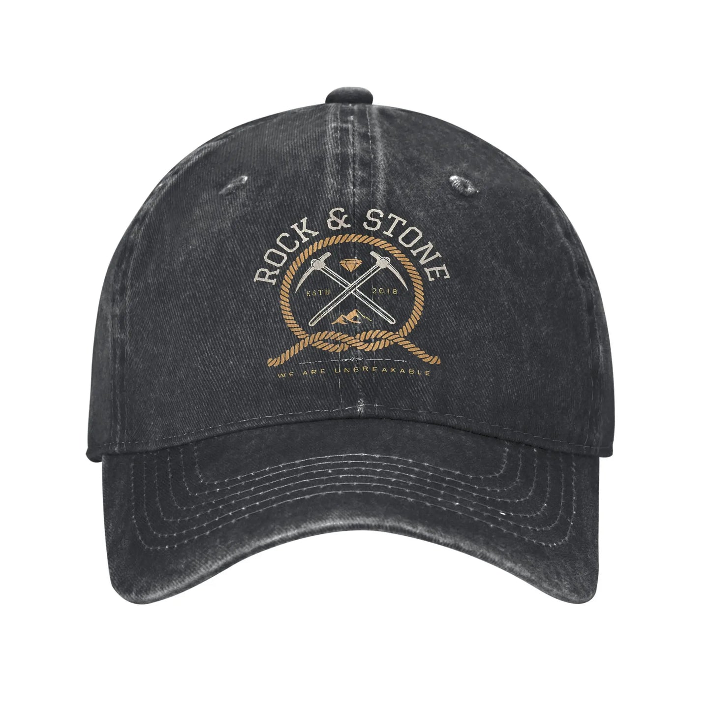 Deep Rock Galactic Rock And Stone Distressed Baseball Cap