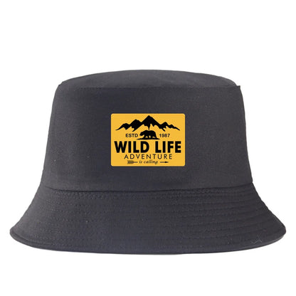 Wildlife Print Reversible Summer Bucket Hat