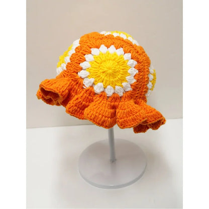 Sunflower Hollow Knitted Bucket Hat