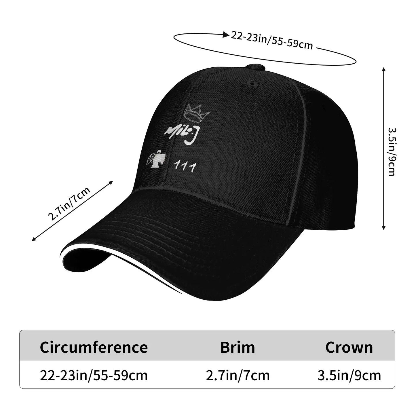 Milo J Tour Casual Breathable Trucker Baseball Cap