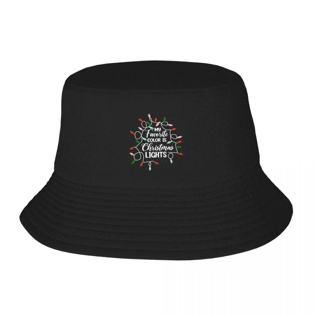 My Favorite Color Is Christmas Lights Bucket Hat