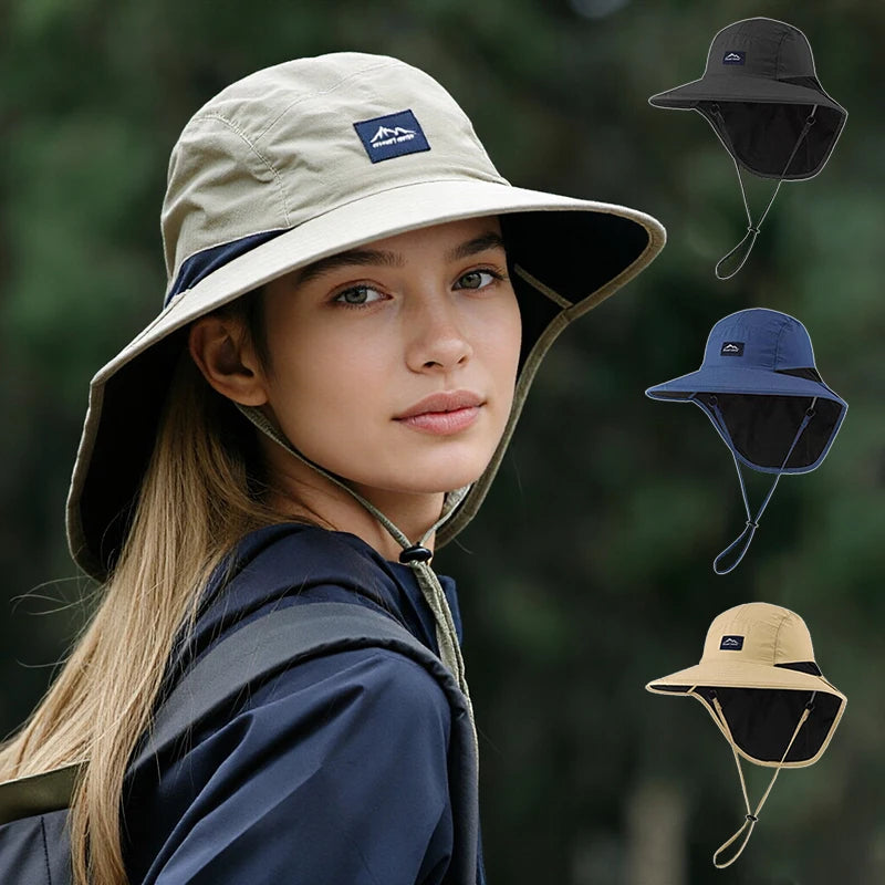 Waterproof Quick-Dry Wide Brim Outdoor Bucket Hat