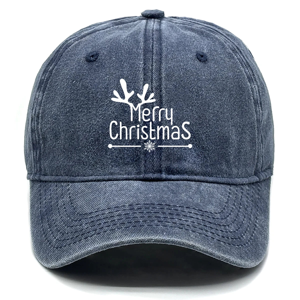 Merry Christmas Washed Baseball Cap