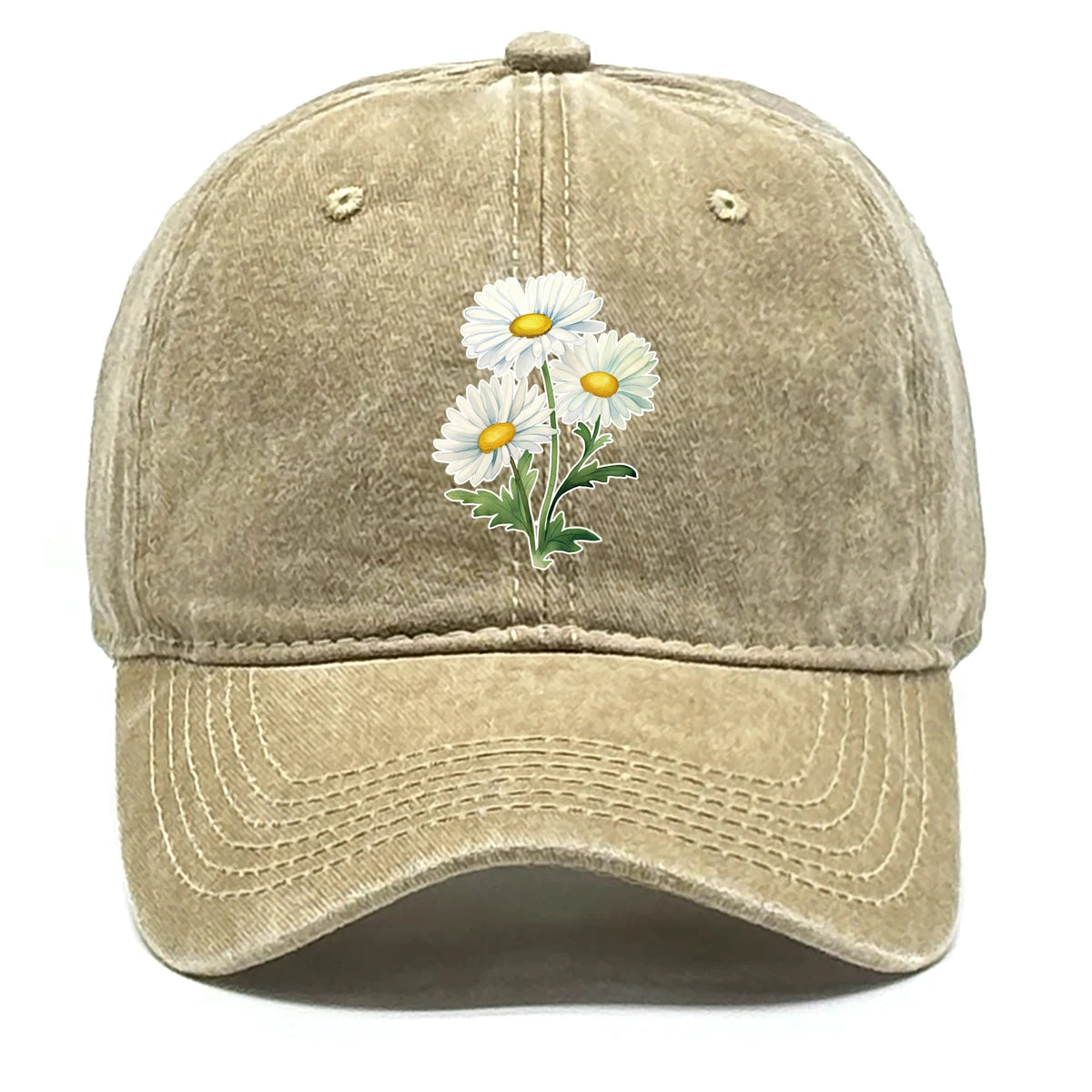 Adjustable Summer Cap For Women Men Flower Baseball Cap