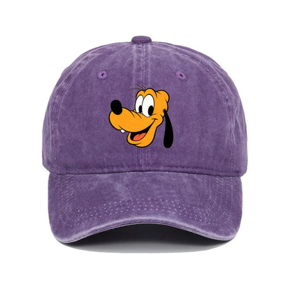 Retro Washed Mickey Mouse Print Baseball Cap Men Women Vintage Kpop Snapback Cap Adjustable Breathable Trucker Hat Sunscreen Hat