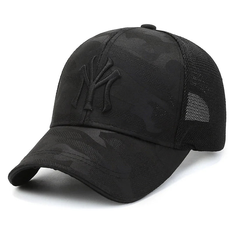 New Spring Summer Embroidered Letter Camouflage Hat