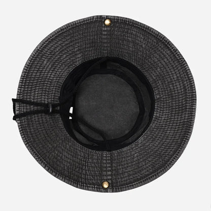 Solid Cotton Bucket Hat Outdoor Travel Cap Unisex