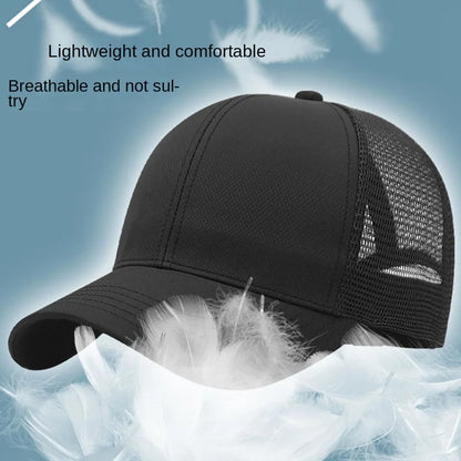Unisex Quick Dry Big Head Mesh Baseball Cap Size 56-65cm