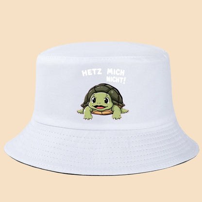 Retro Turtle Print Bucket Hat