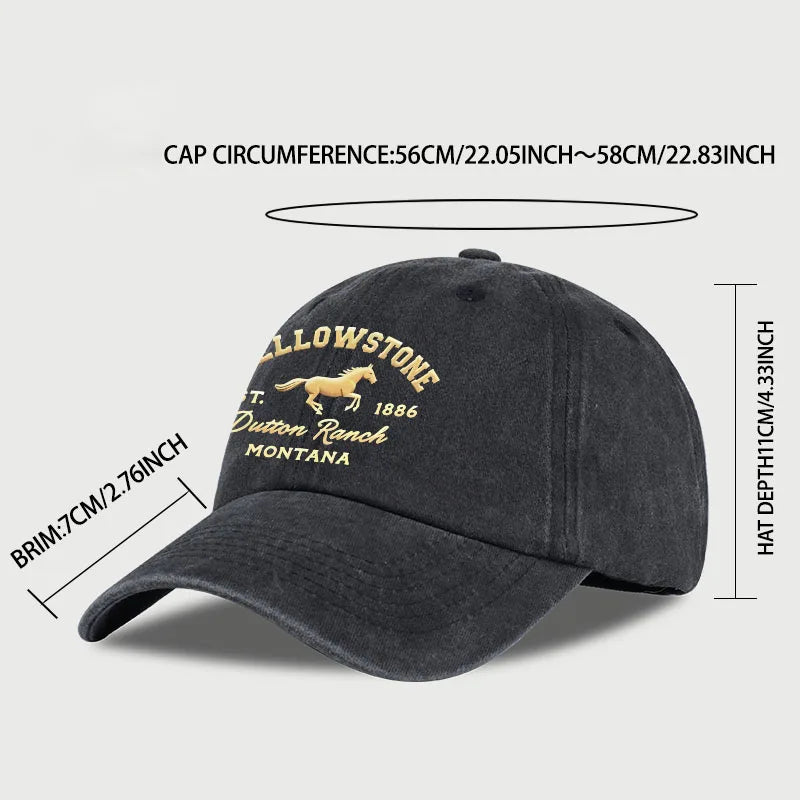 Yellowstone Horse Print Baseball Cap