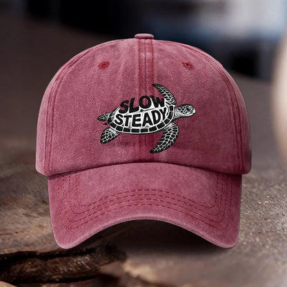 Slow Steady Sea Turtle Baseball Cap