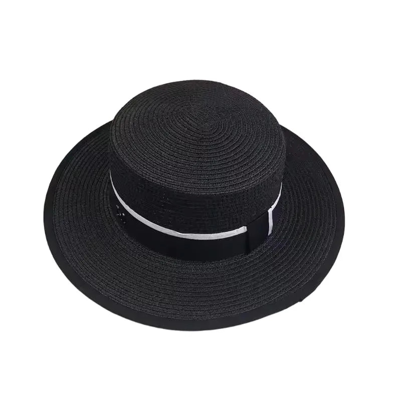 Women's British Houndstooth Top Hats Sun Hats