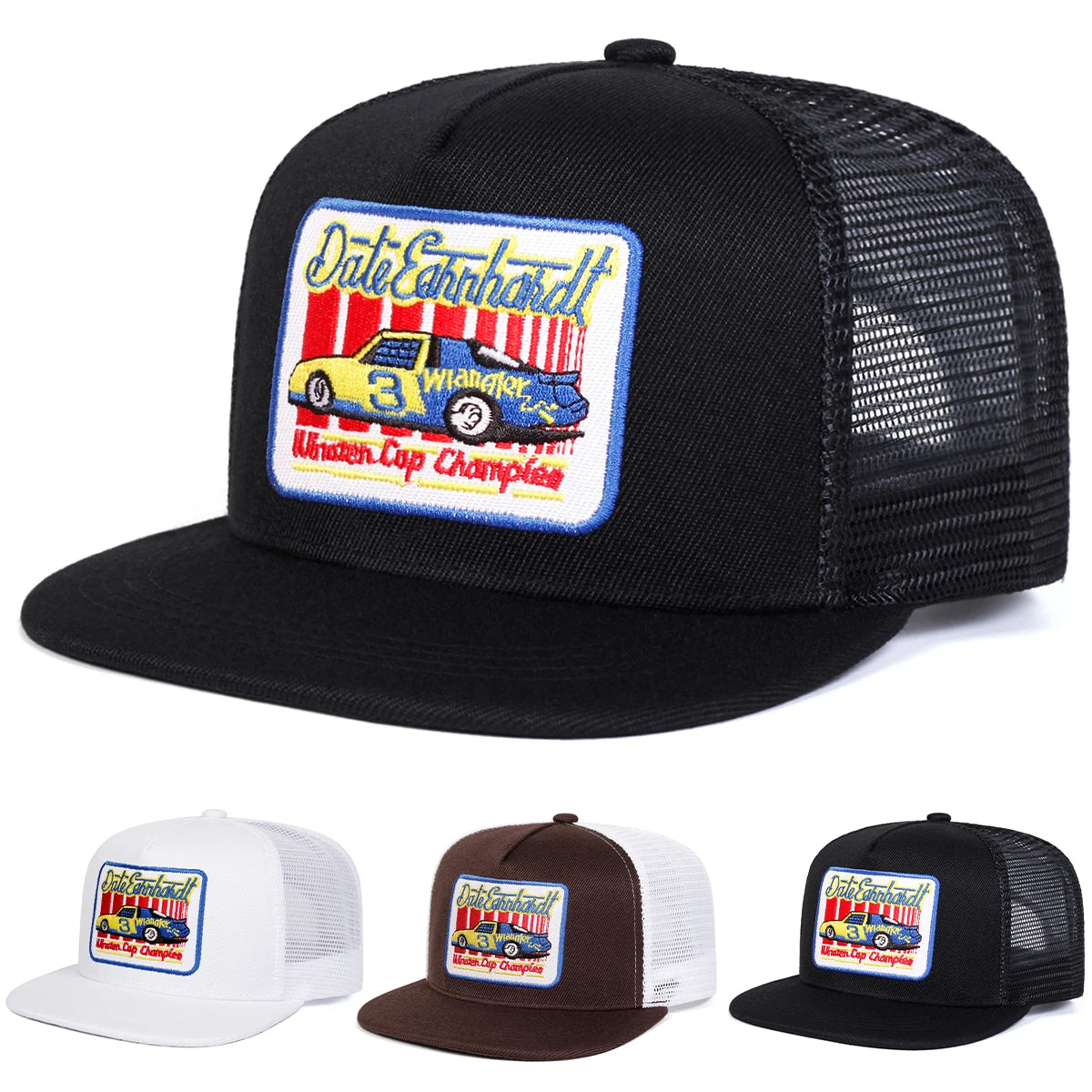 Unisex Embroidery Hip- Hop Net Hats Spring Summer Outdoor