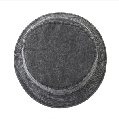 Fitness Cotton Washed Bucket Hat Vintage Fishing Hat