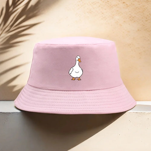 Unique Duck Print Creative Outdoor Bucket Hat
