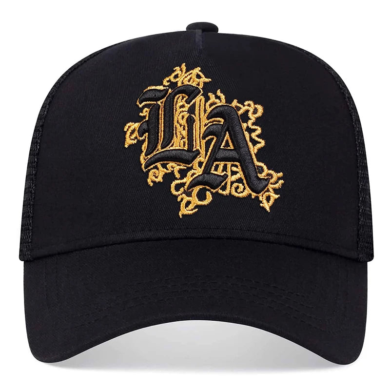 Unisex Letter Embroidery Baseball Net Caps