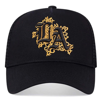 Unisex Letter Embroidery Baseball Net Caps