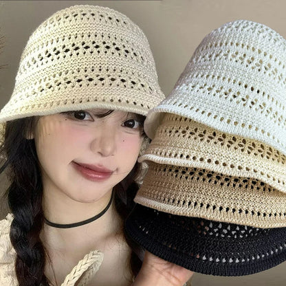 Beach Straw Hat Summer Women Bucket Hats