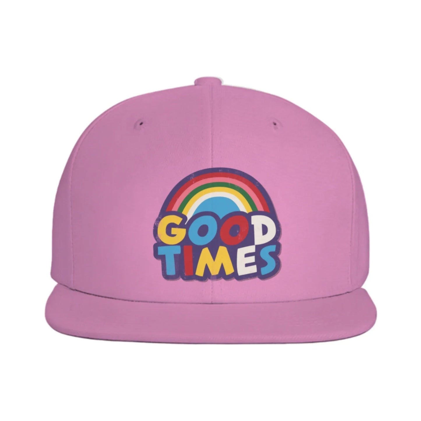 Good Times Rainbow Graphic Snapback Cap Hat