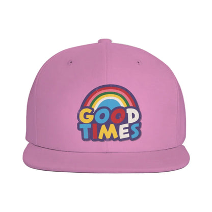 Good Times Rainbow Graphic Snapback Cap Hat