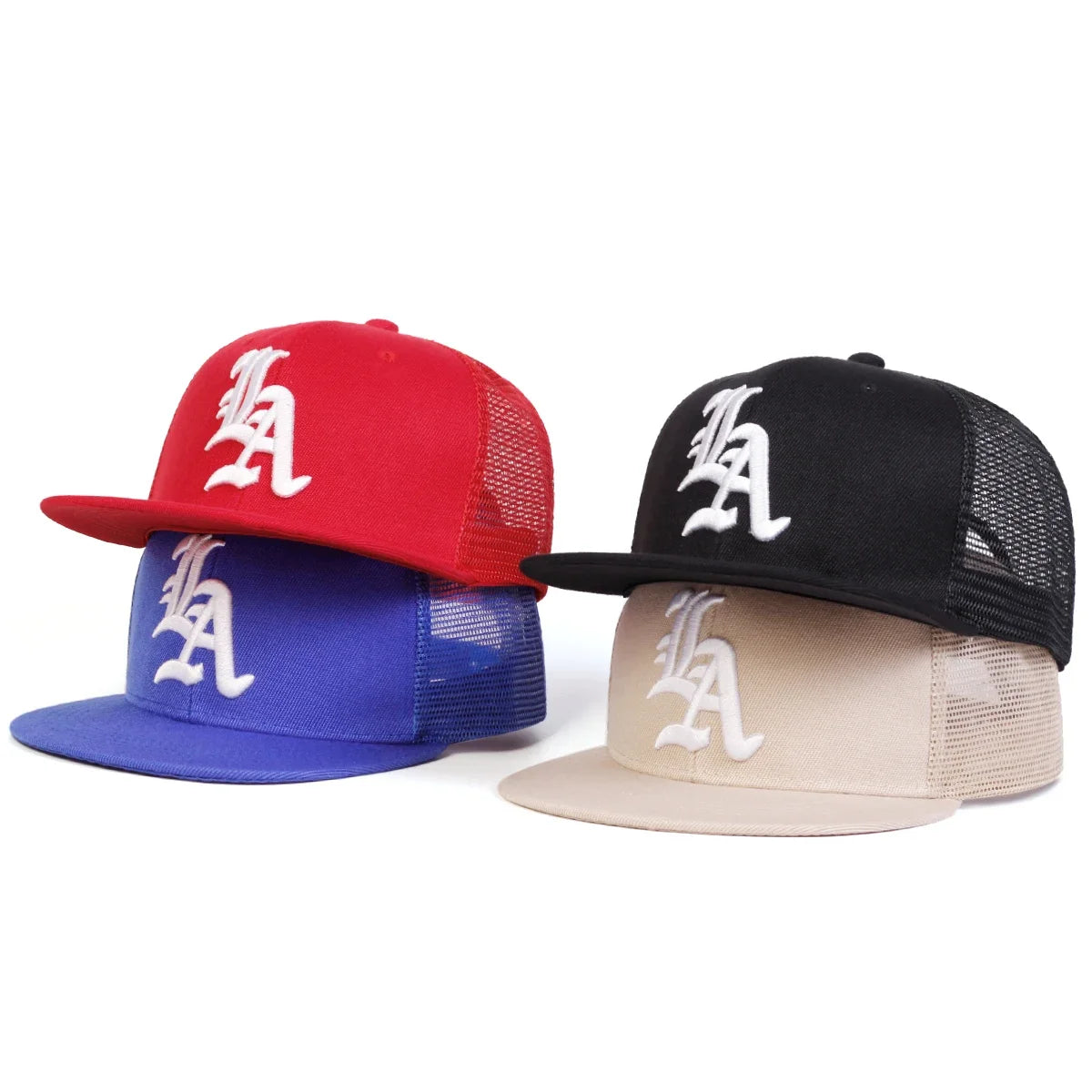 Gothic LA Embroidered Mesh Snapback Cap