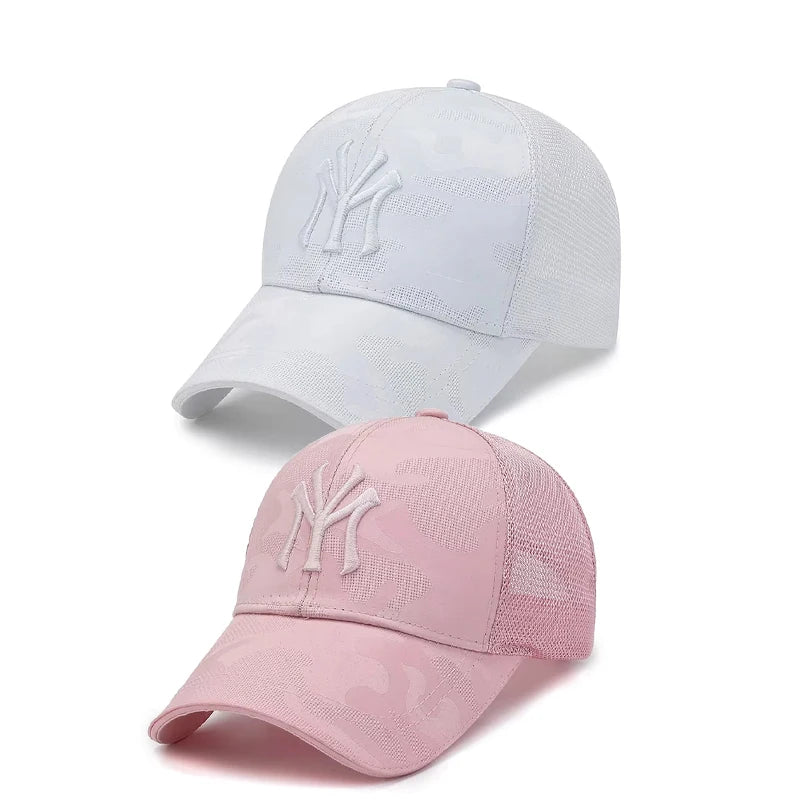 New Spring Summer Embroidered Letter Camouflage Hat