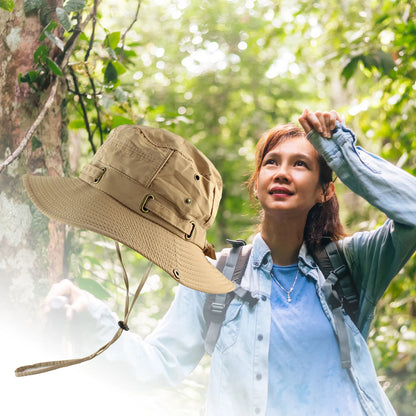 Lightweight Quick-Dry Fishing Bucket Hat With Strap