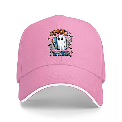 Spooky Teacher Ghost Baseball Cap