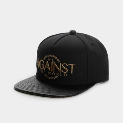 Skeleton Hand Skull Flat Bill Snapback Cap
