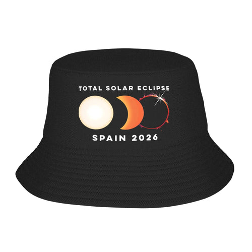 Spain Total Solar Eclipse 2026 Bucket Hat
