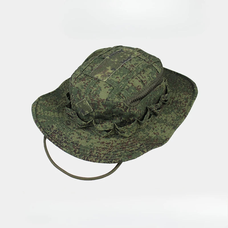 Tactical Square Pocket Outdoor Fishing Bucket Hat