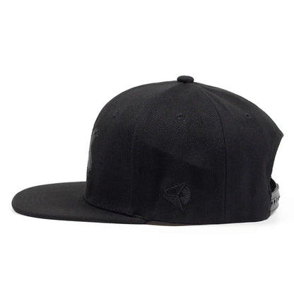 Unisex Simple X Letter Embroidered Snapback Cap