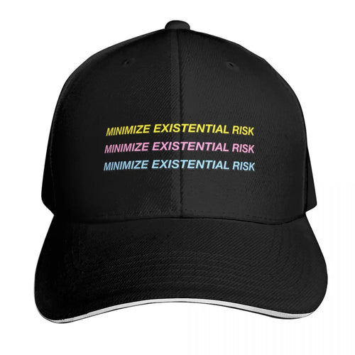 Bostrom Minimize Existential Risk Cotton Twill Baseball Cap